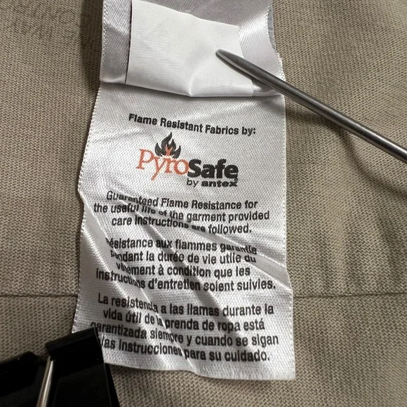 Carhartt Flame Resistant FR MasTec Work Shirt Long Sleeve Tan‎ Mens - Picture 10 of 16